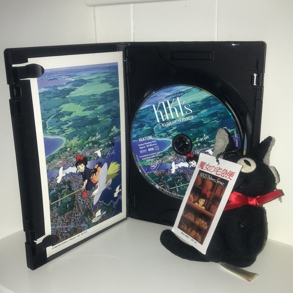 Kiki's Delivery Service DVD with Jiji Plush